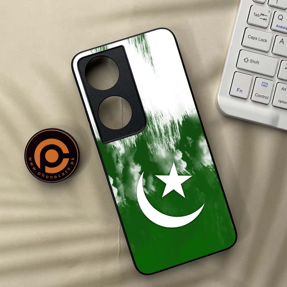 Honor X7b - Pakistani Flag Series - Premium Metal  Printed soft Bumper shock Proof Case