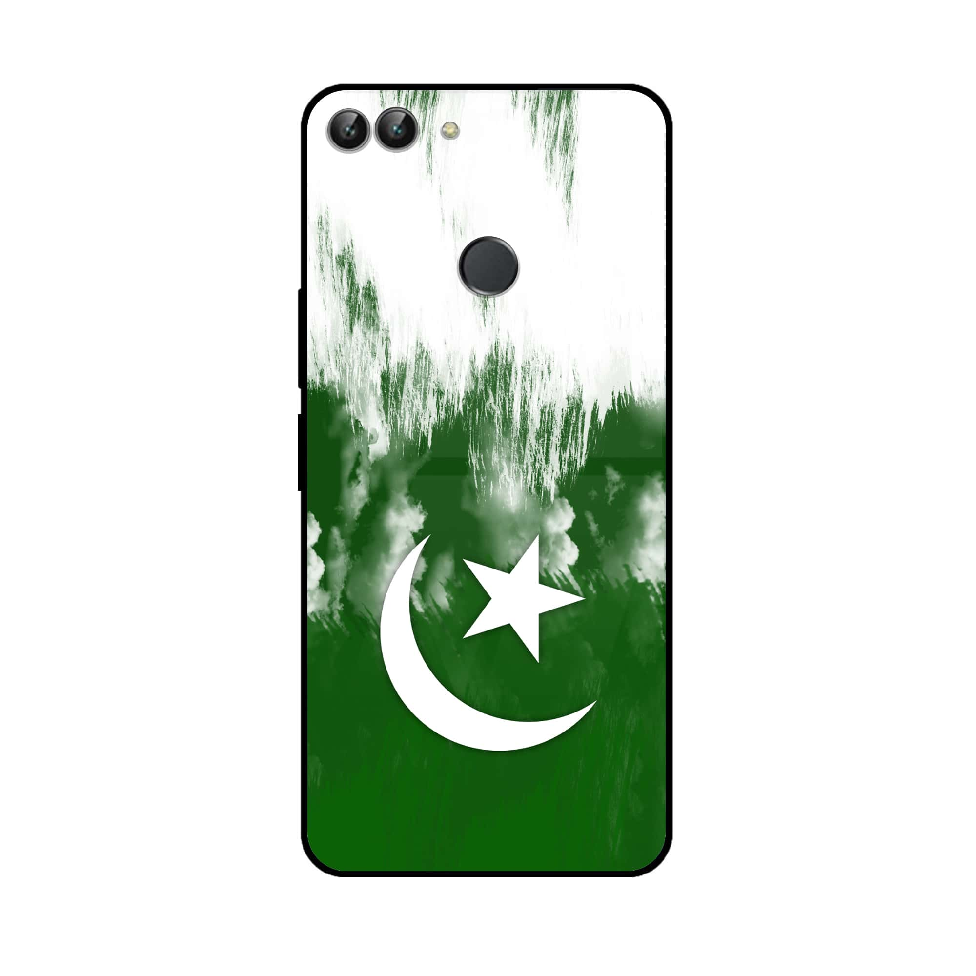 Huawei P Smart - Pakistani Flag Series - Premium Printed Glass soft Bumper shock Proof Case