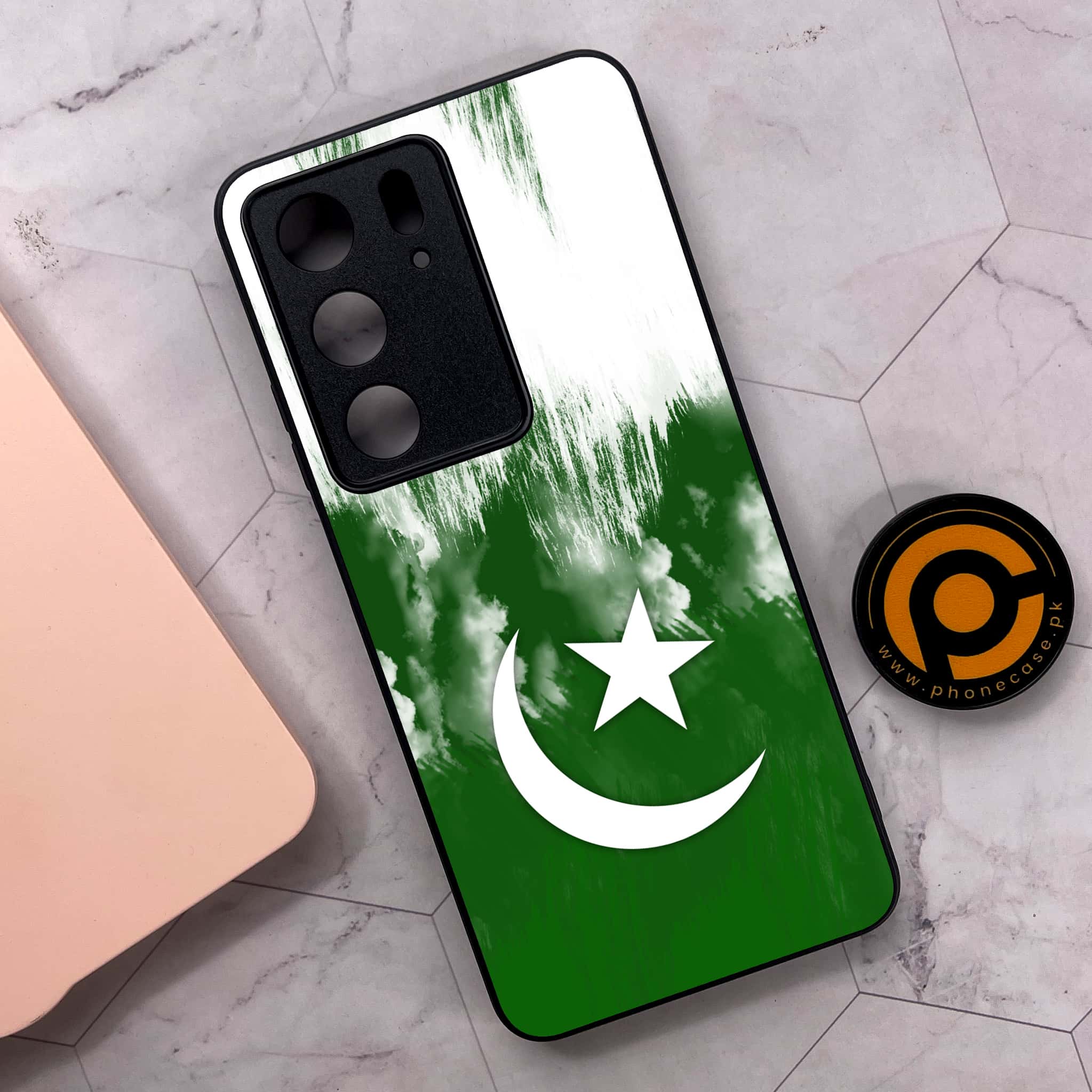 Realme C75x 4G - Pakistani Flag Series - Premium Metal Printed soft Bumper shock Proof Case