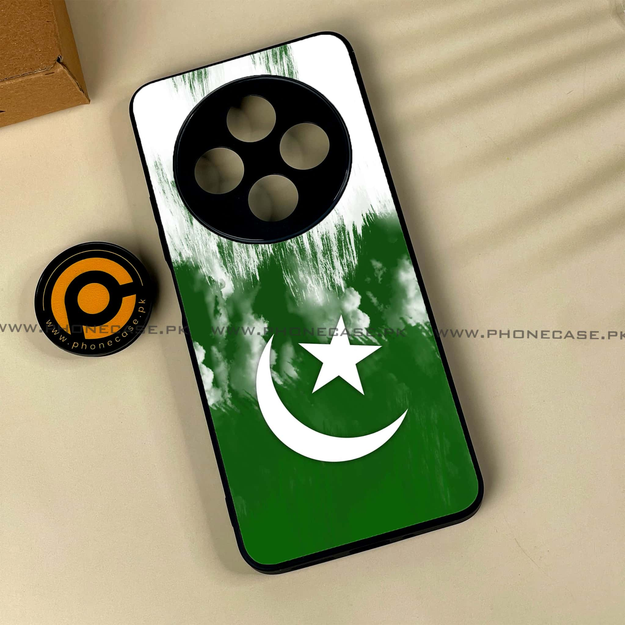 Xiaomi Redmi 14c - Pakistani Flag Series - Premium Printed Glass soft Bumper shock Proof Case