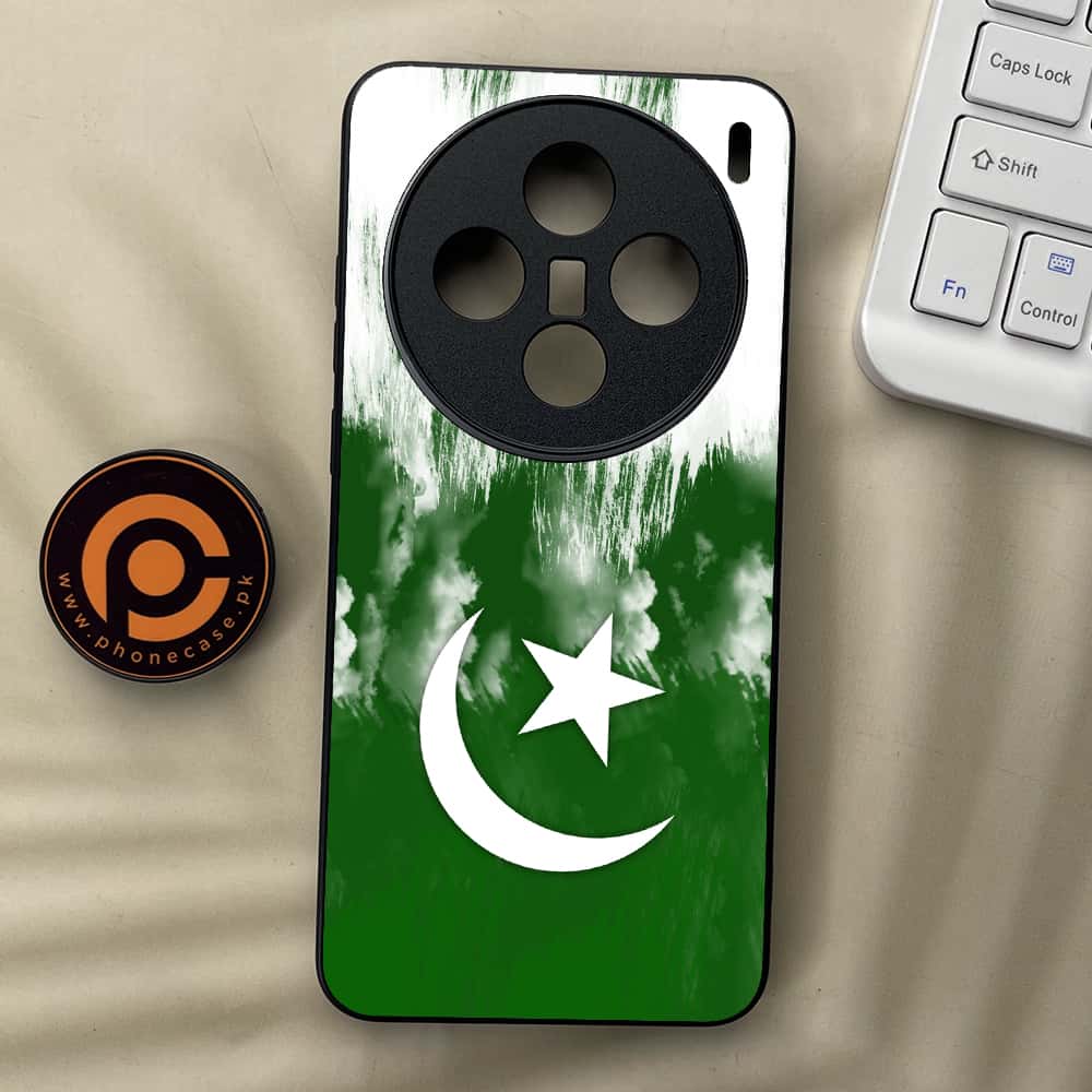 Vivo X200 - Pakistani Flag Series - Premium Metal  Printed soft Bumper shock Proof Case