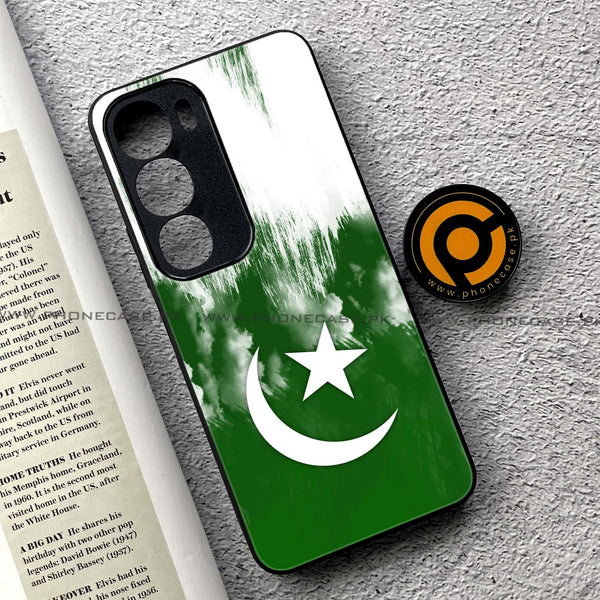 Vivo Y19s - Pakistani Flag Design 9  - Premium Printed Glass soft Bumper shock Proof Case CS-33629
