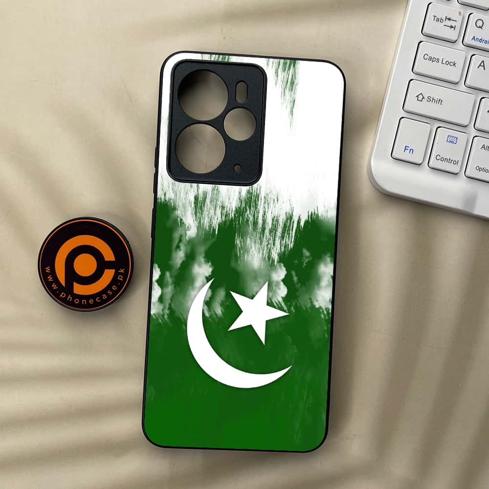 Realme 14 5G - Pakistani Flag Series - Premium Metal Printed soft Bumper Shock Proof Case