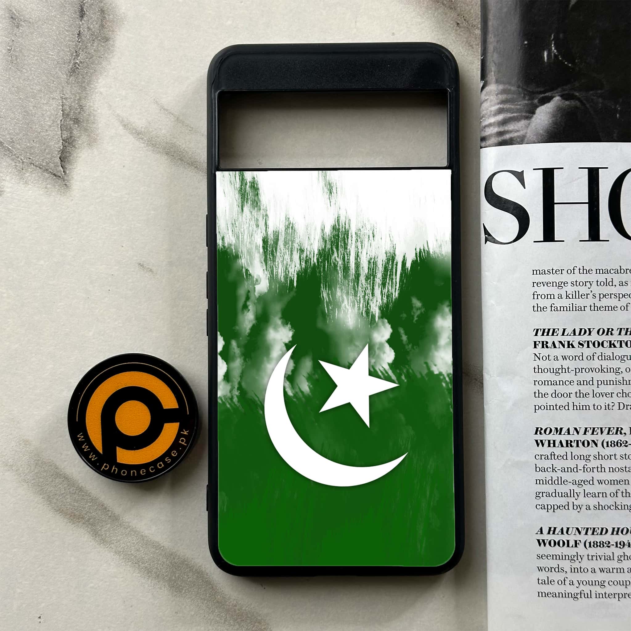 Google Pixel 8a - Pakistani Flag Series - Premium Printed soft Bumper Shock Proof Case