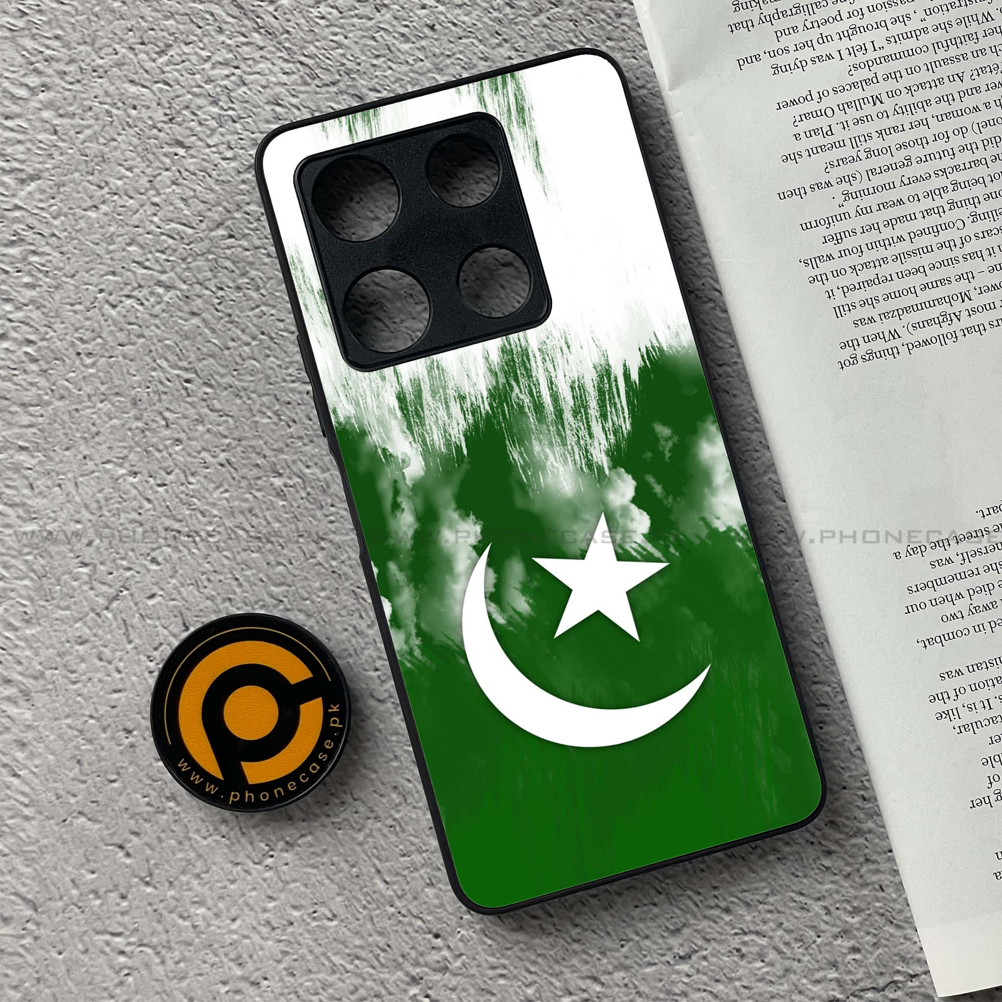 Infinix Note 30 Pro - Pakistani Flag Series - Premium Metal Printed soft Bumper shock Proof Case