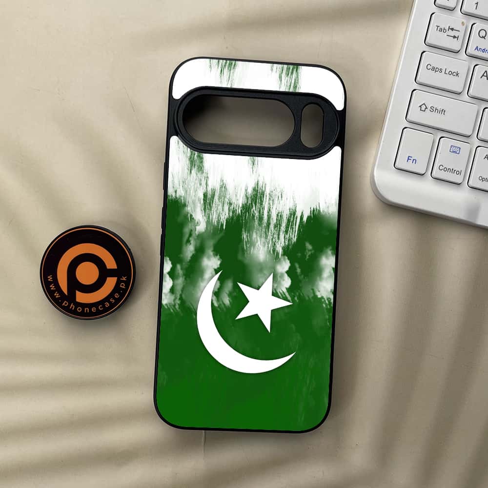 Google Pixel 10  - Pakistani Flag Series - Premium Metal Printed soft Bumper Shockof Case