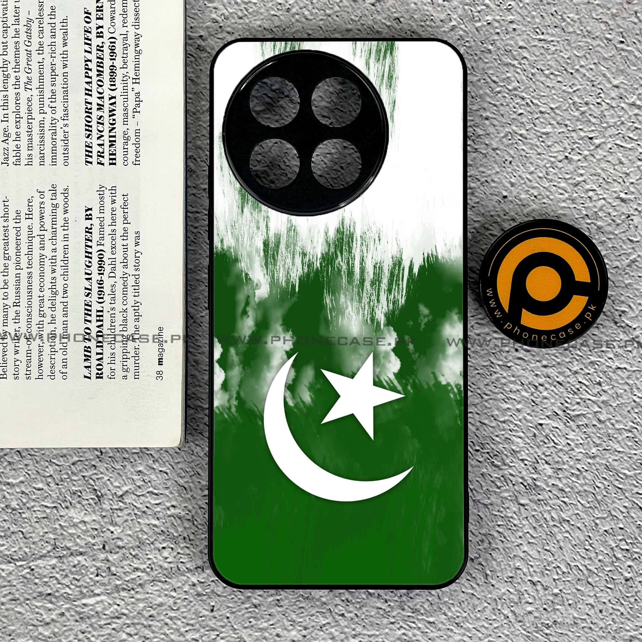 Tecno Spark 30 Pro - Pakistani Flag Series - Premium Printed Glass soft Bumper shock Proof Case