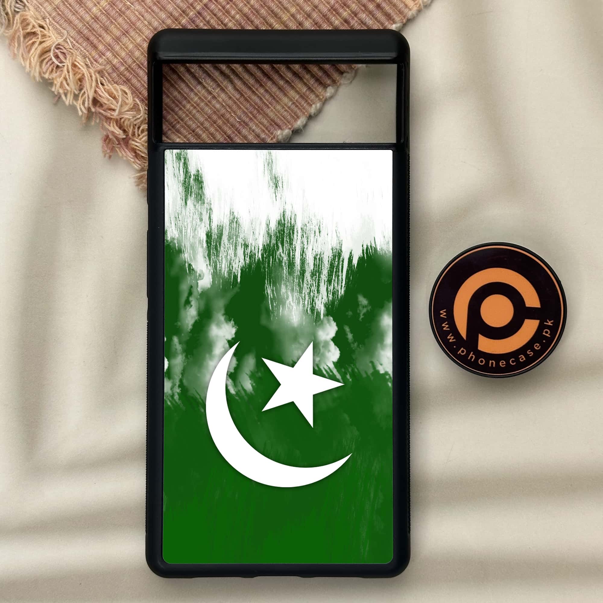 Google Pixel 6 - Pakistani Flag Series - Premium Metal Printed soft Bumper Shock Proof Case