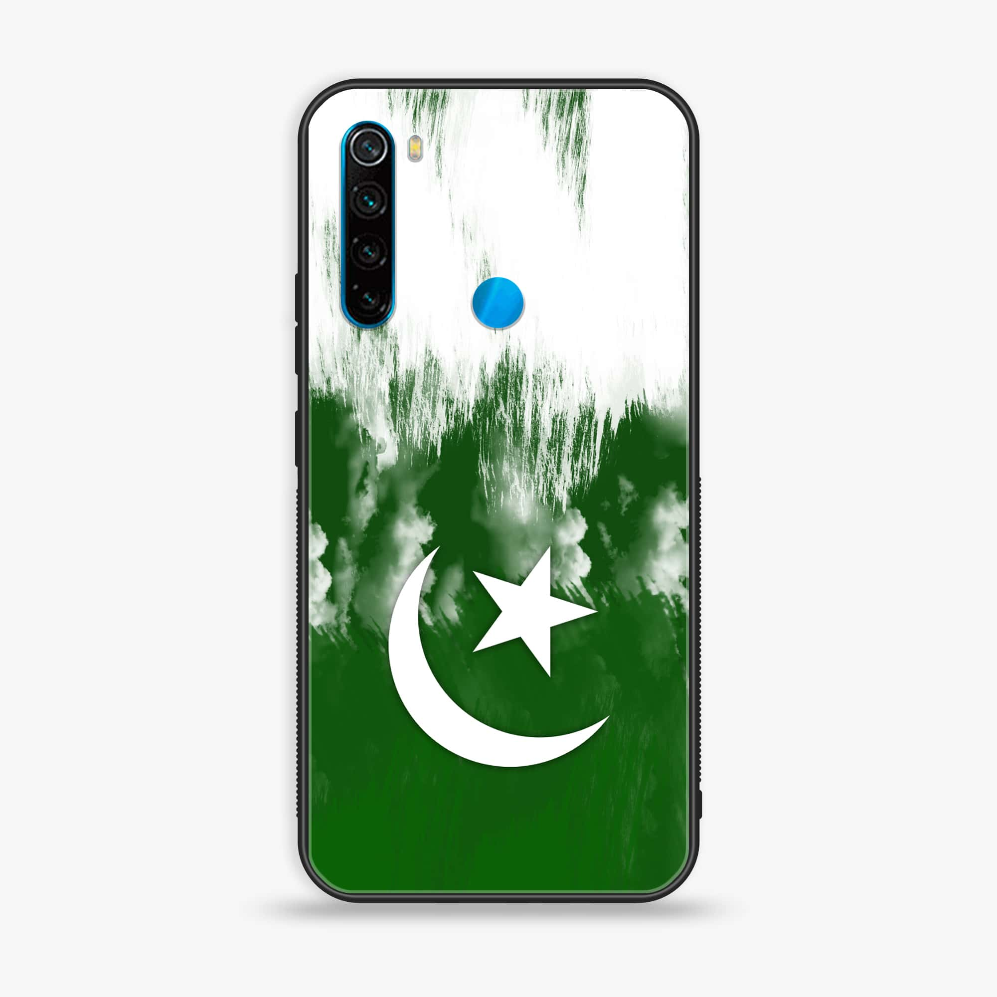 Redmi Note 8 - Pakistani Flag Series - Premium Printed Glass soft Bumper shock Proof Case