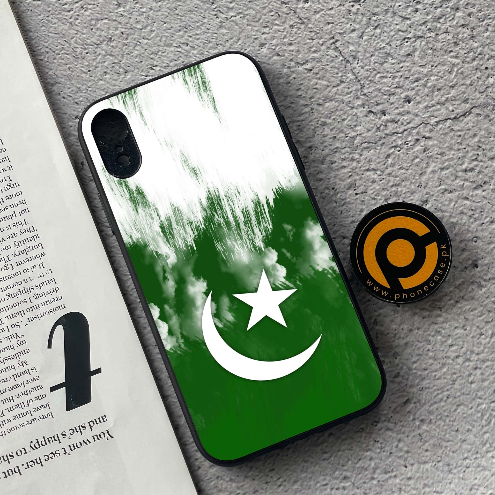 iPhone XR - Pakistani Flag Series - Premium Metal Printed soft Bumper shock Proof Case