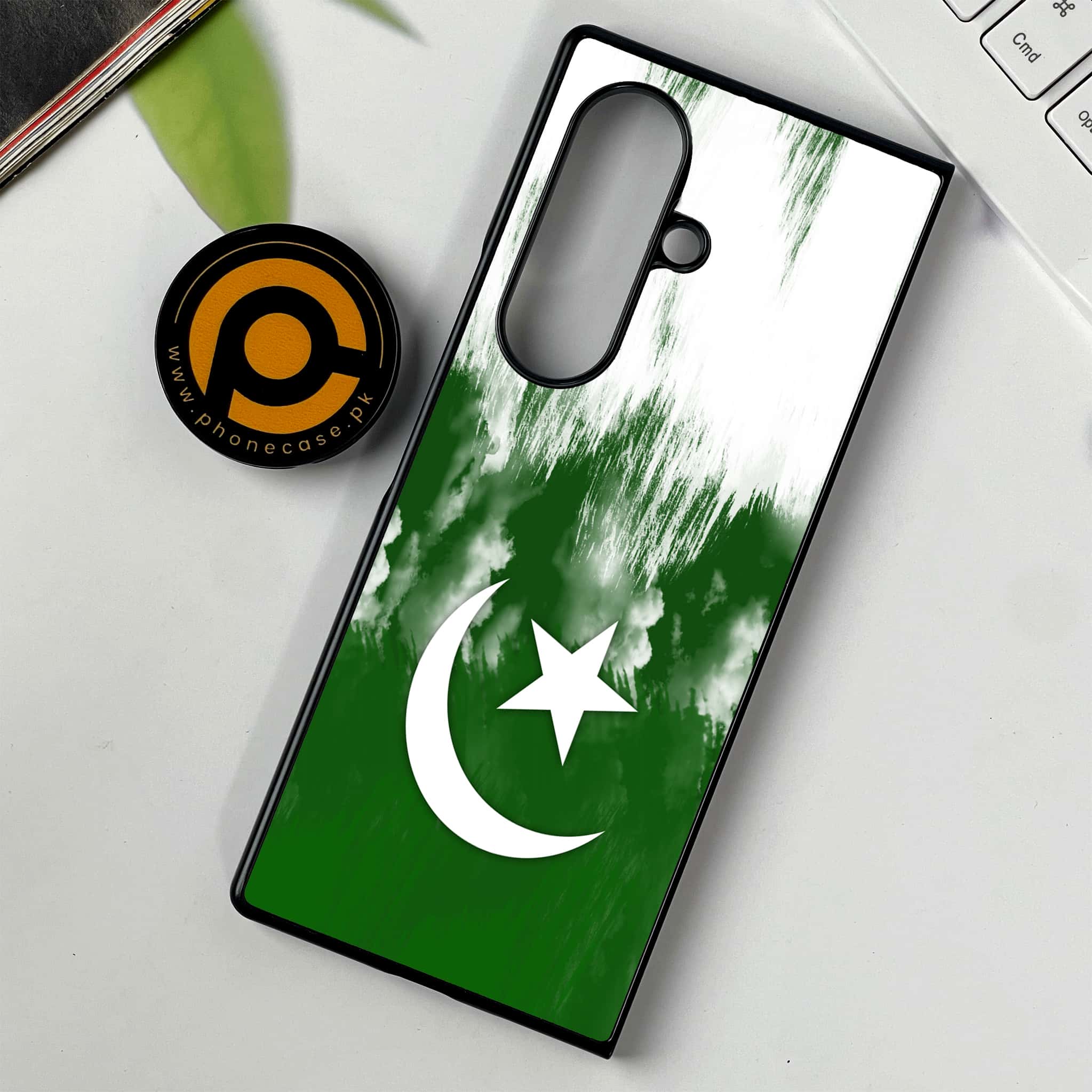 Samsung Galaxy Z Fold 7 - Pakistani Flag Series - Premium Metal Printed soft Bumper shock Proof Case