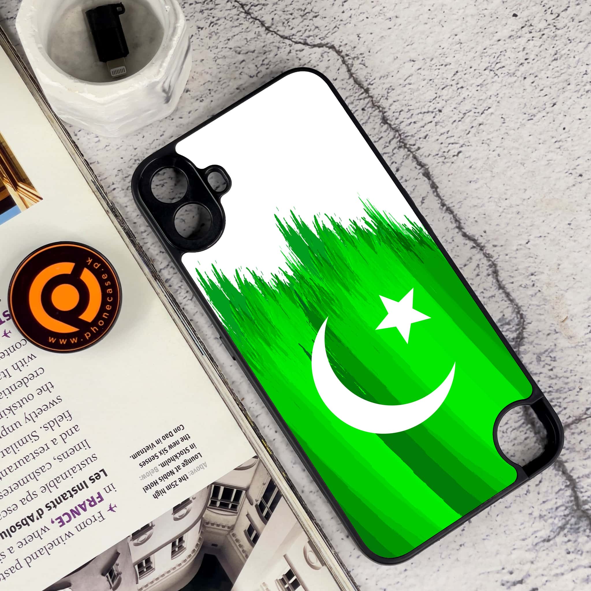 Nothing CMF Phone 1 - Pakistani Flag Series - Premium Metal Printed soft Bumper Shock Proof Case
