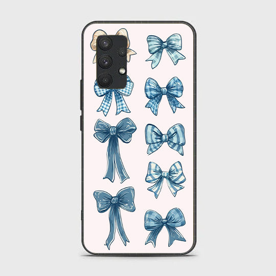 Samsung Galaxy A32 4G - Celeste Bow  - Premium Metal Printed soft Bumper shock Proof Case  CS-32037