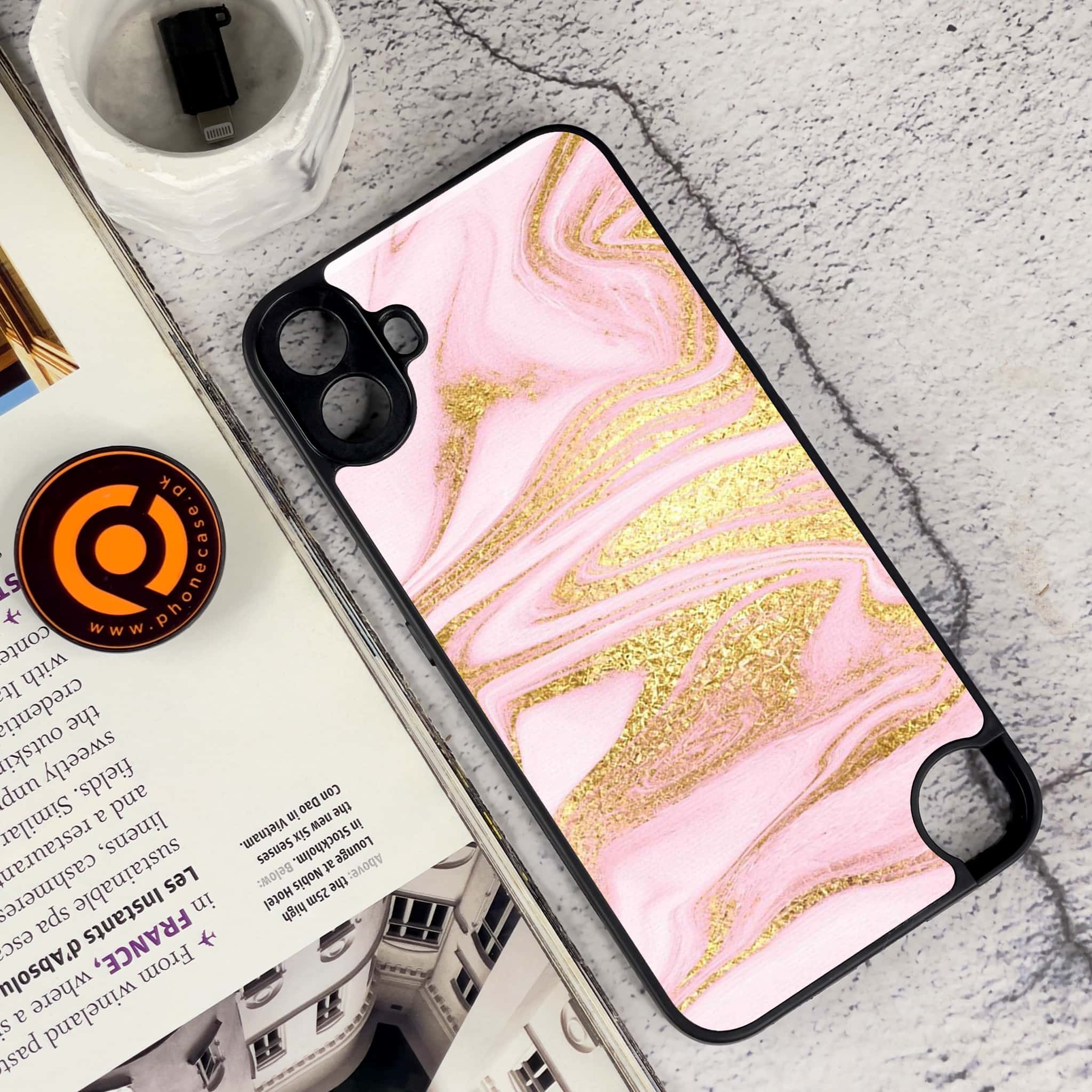Nothing CMF Phone 1 - Pink Marble Series - Premium Metal Printed soft Bumper Shock Proof Case