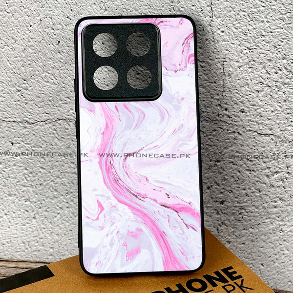 Xiaomi 14T - Pink Marble Series - Premium Printed Glass soft Bumper shock Proof Case