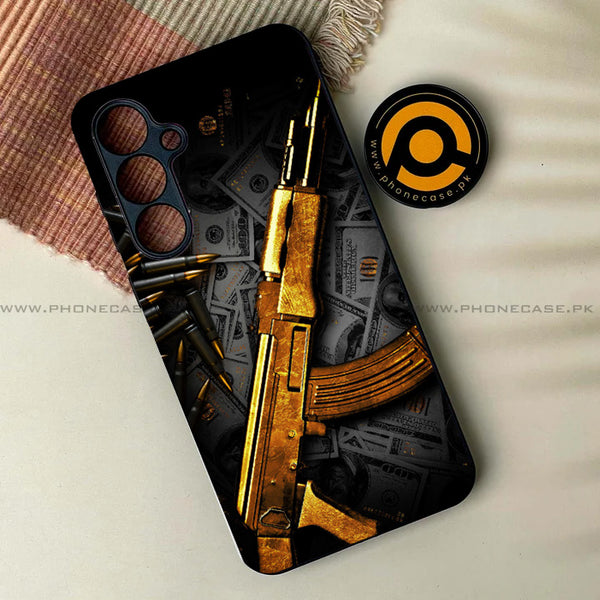 Samsung Galaxy A04s - Dollar Design 6 - Premium Metal  Printed soft Bumper shock Proof Case CS-27244 CS-29194 CS-29323 CS-36409