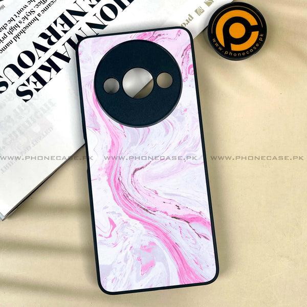 Xiaomi Redmi A3x - Pink Marble Series - Premium Printed Metal soft Bumper shock Proof Case