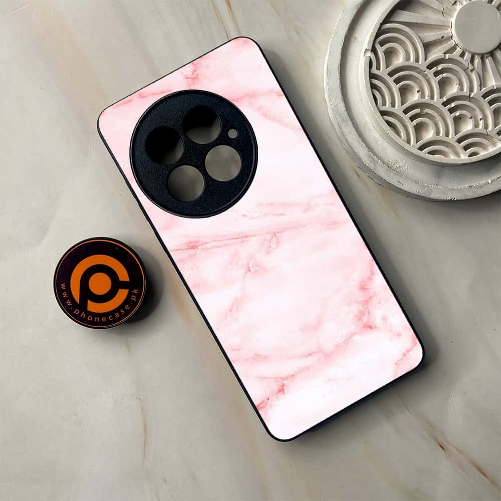 OnePlus 13 - Pink Marble Series - Premium Metal Printed soft Bumper shock Proof Case