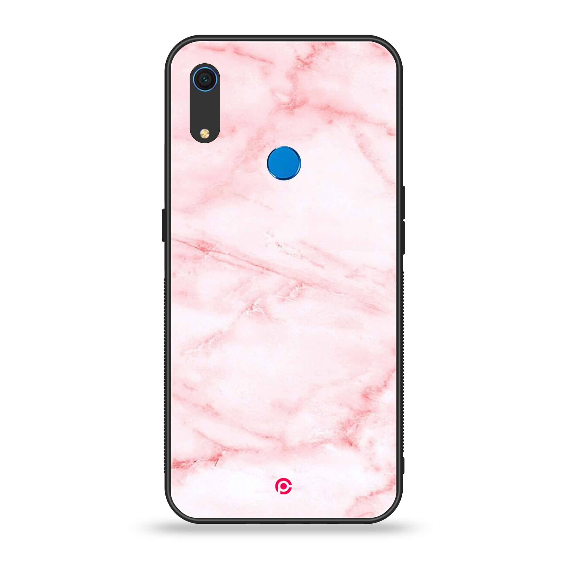 Huawei Y6s - Pink Marble Series - Premium Printed Metal soft Bumper shock Proof Case