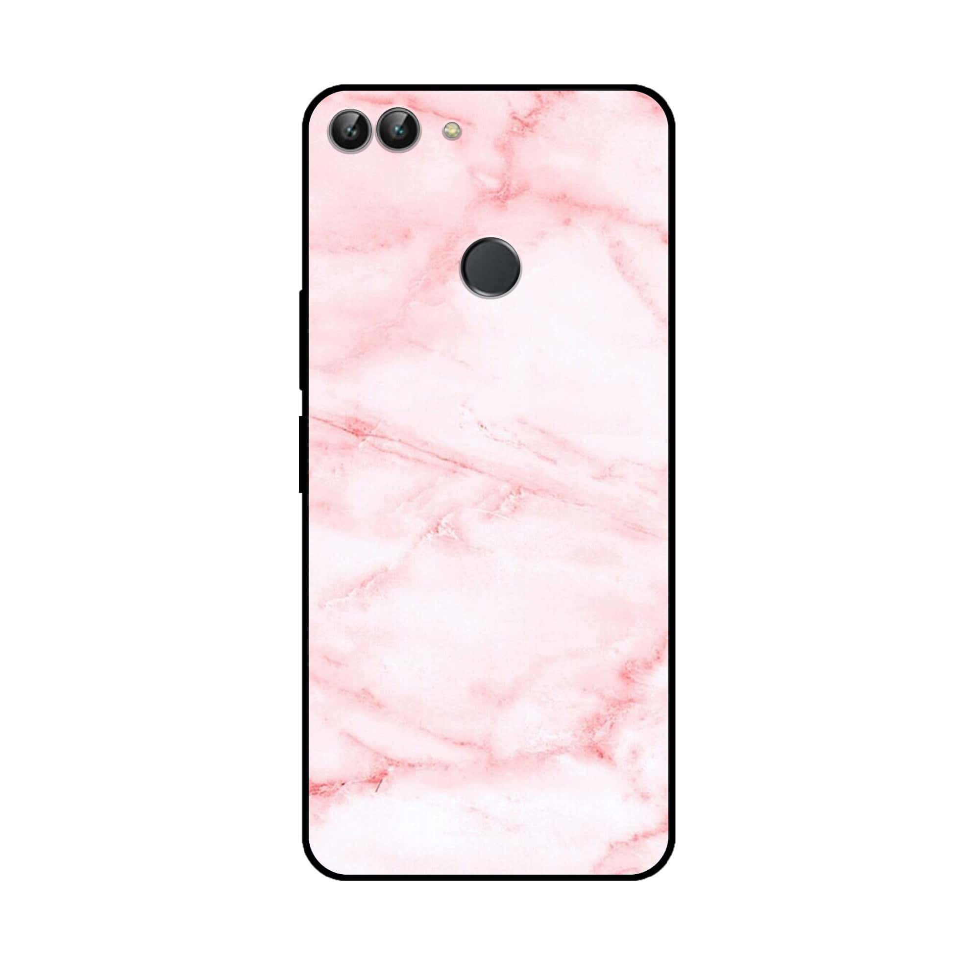 Huawei P Smart - Pink Marble Series - Premium Printed Glass soft Bumper shock Proof Case