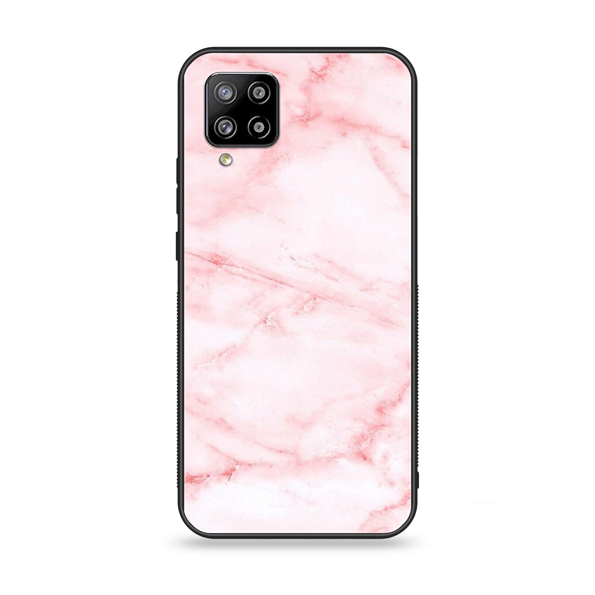 Samsung Galaxy A42 5G - Pink Marble Series - Premium Printed Glass soft Bumper shock Proof Case