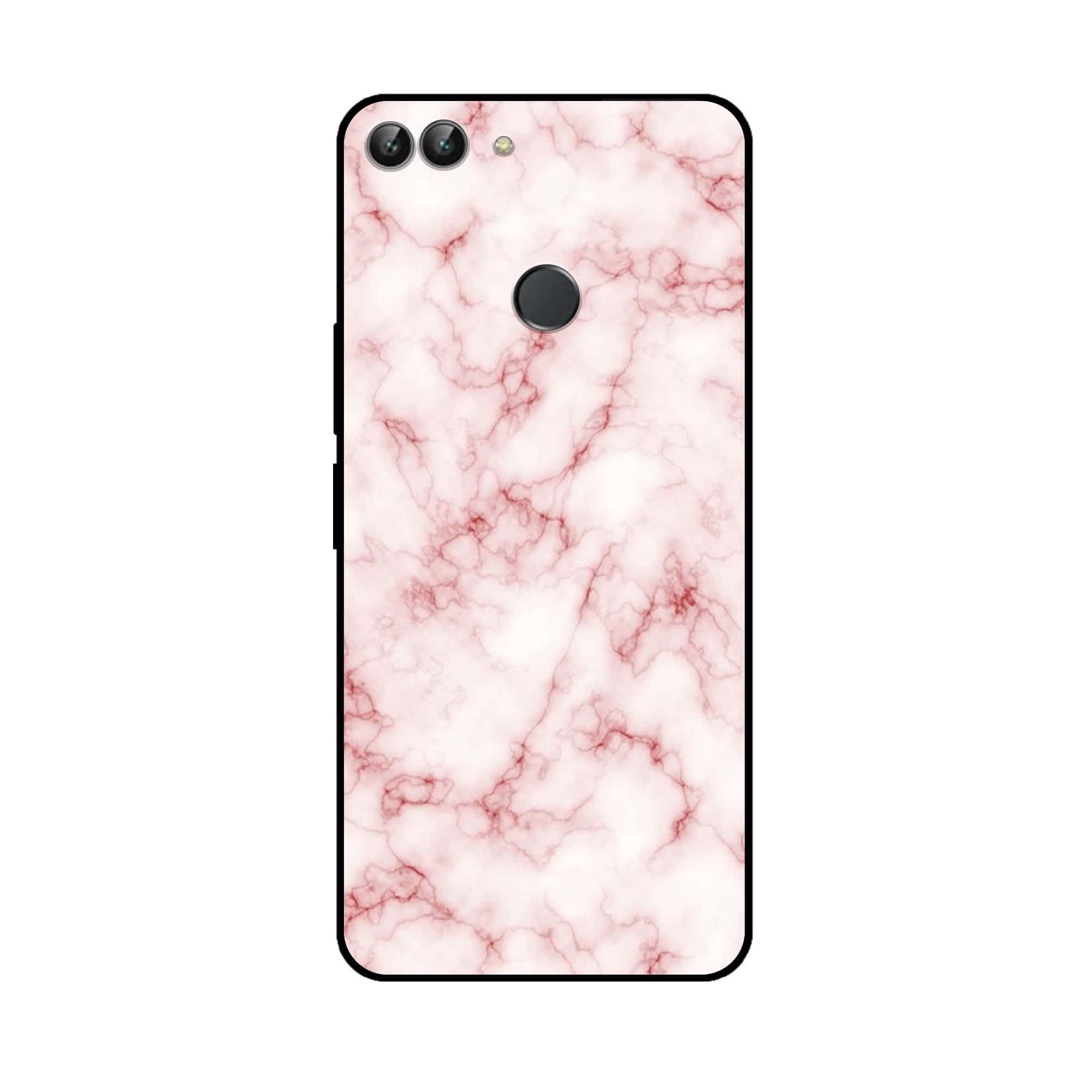 Huawei P Smart - Pink Marble Series - Premium Printed Glass soft Bumper shock Proof Case
