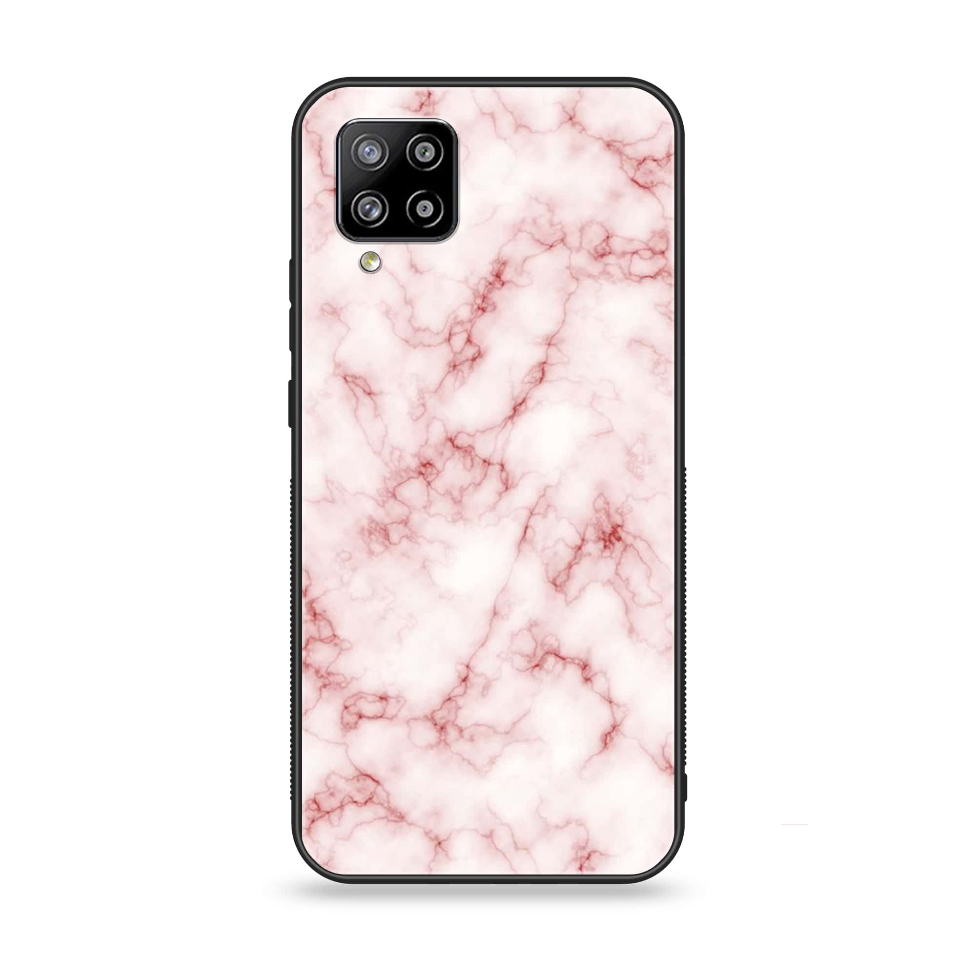 Samsung Galaxy A42 5G - Pink Marble Series - Premium Printed Glass soft Bumper shock Proof Case