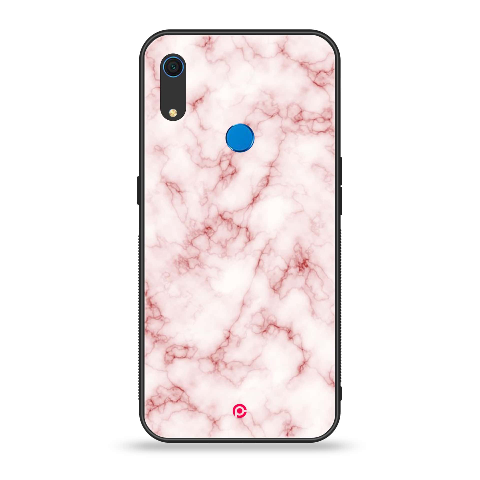 Huawei Y6s - Pink Marble Series - Premium Printed Metal soft Bumper shock Proof Case