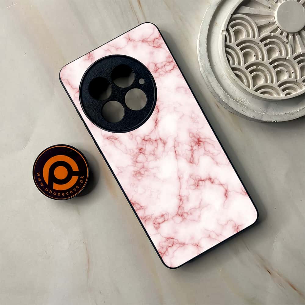OnePlus 13 - Pink Marble Series - Premium Metal Printed soft Bumper shock Proof Case