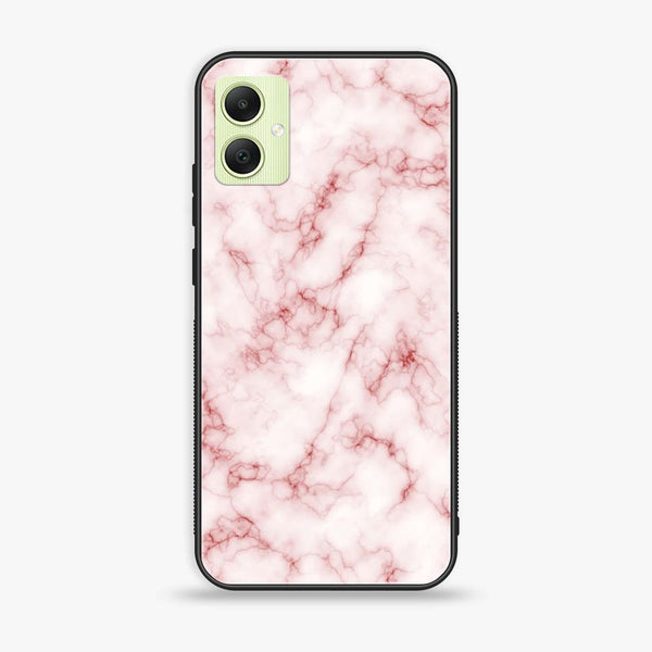 Samsung Galaxy A05 - Pink Marble Design 4 - Premium Printed Glass soft Bumper shock Proof Case CS-15176