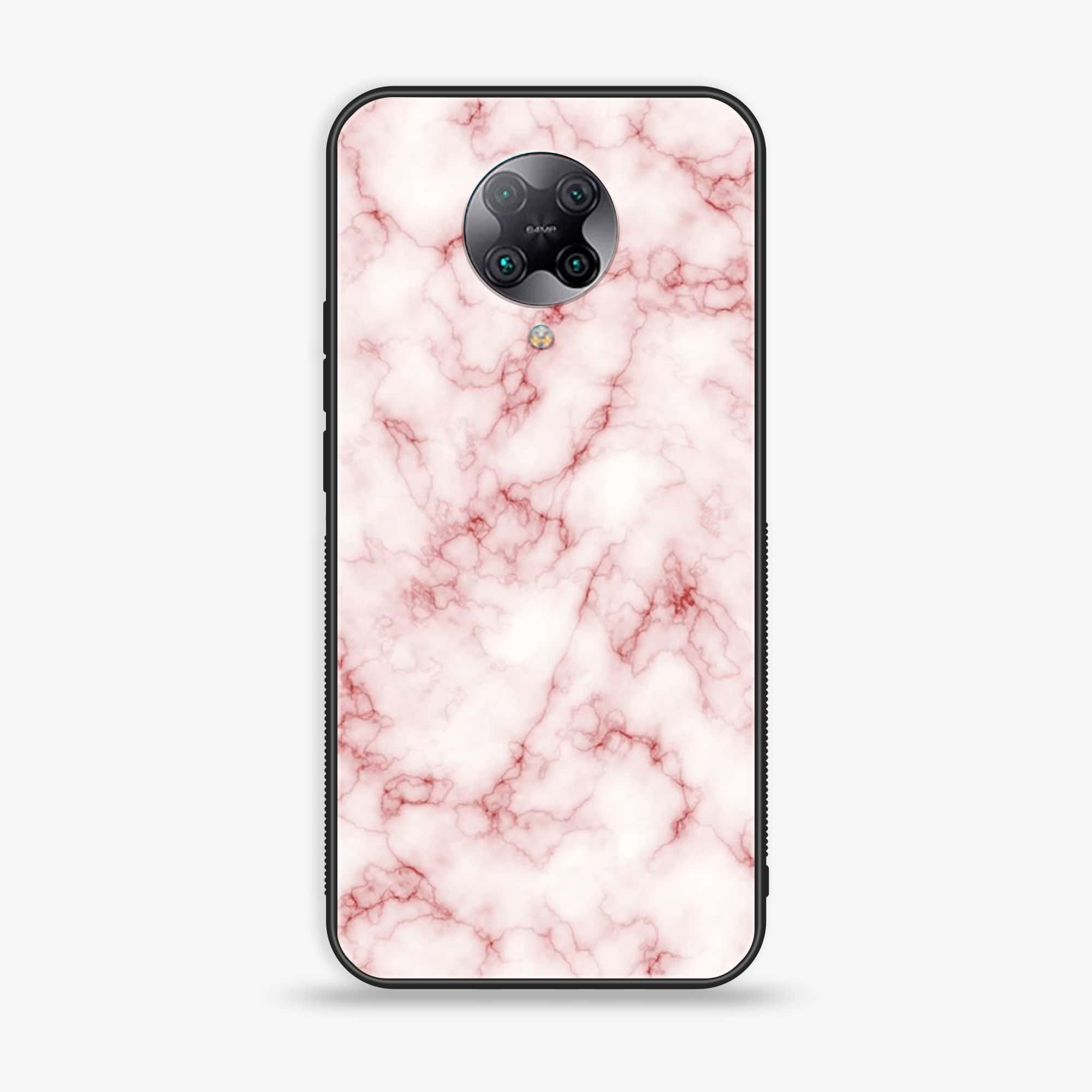Xiaomi Poco F2 Pro - Pink Marble Series - Premium Printed Glass soft Bumper shock Proof Case