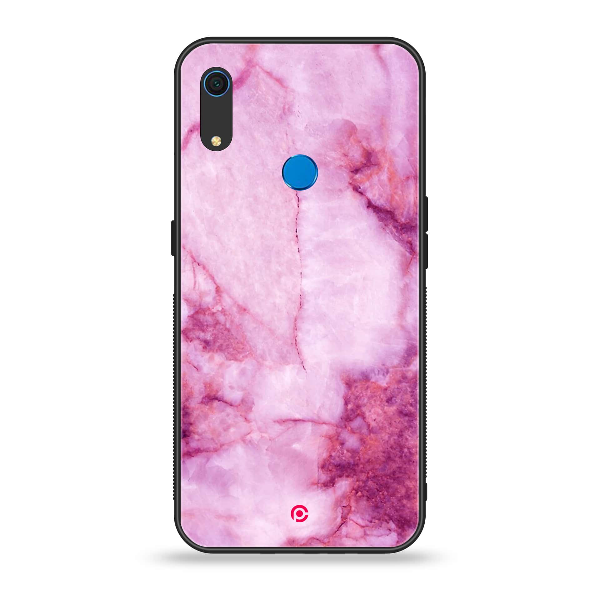 Huawei Y6s - Pink Marble Series - Premium Printed Metal soft Bumper shock Proof Case