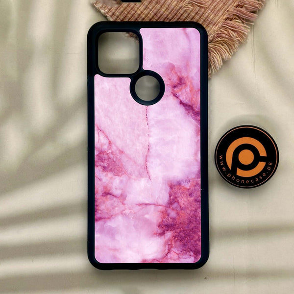 Google Pixel 4a 5G - Pink Design 5 - Premium Metal Printed Soft Bumper Shock Proof Case