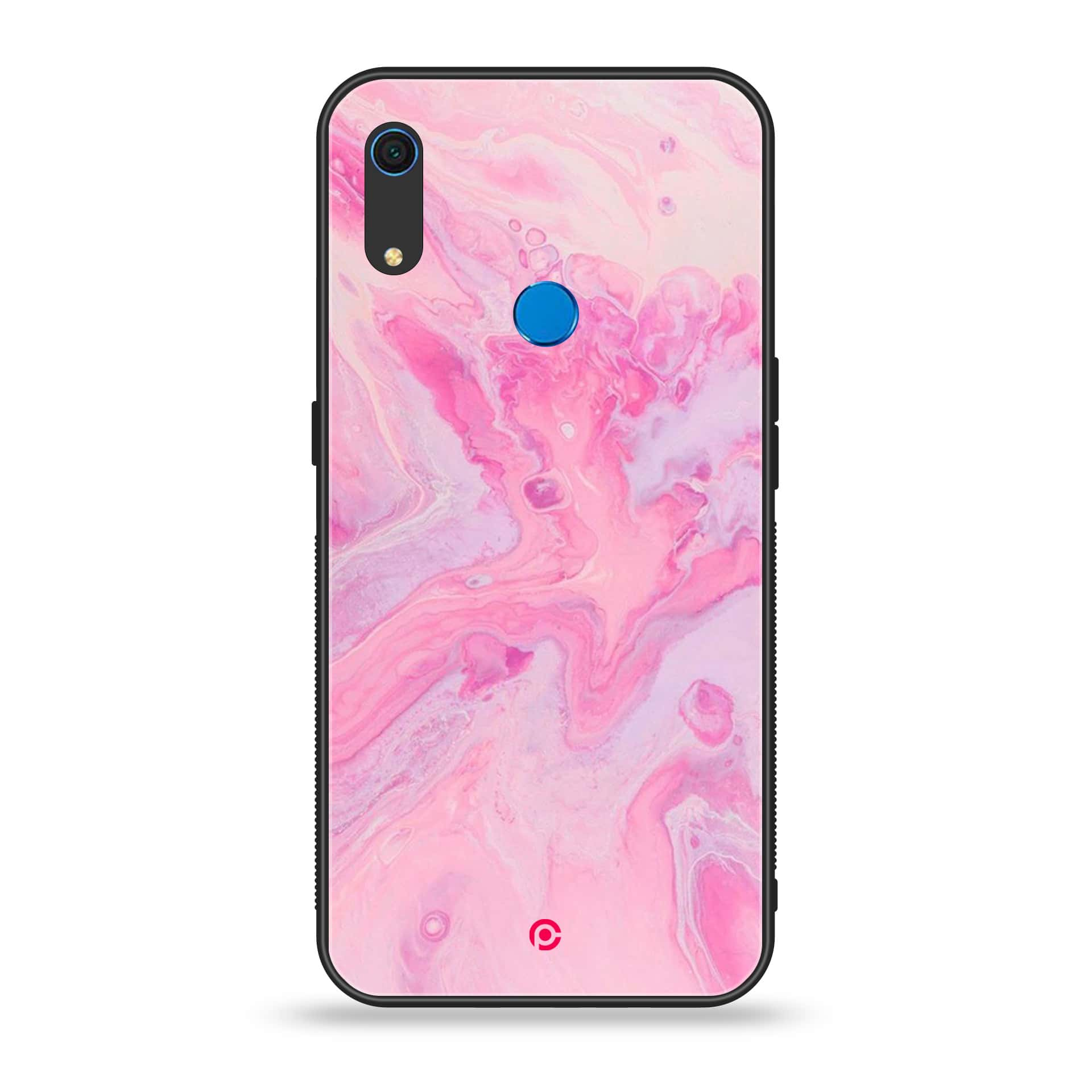 Huawei Y6s - Pink Marble Series - Premium Printed Metal soft Bumper shock Proof Case