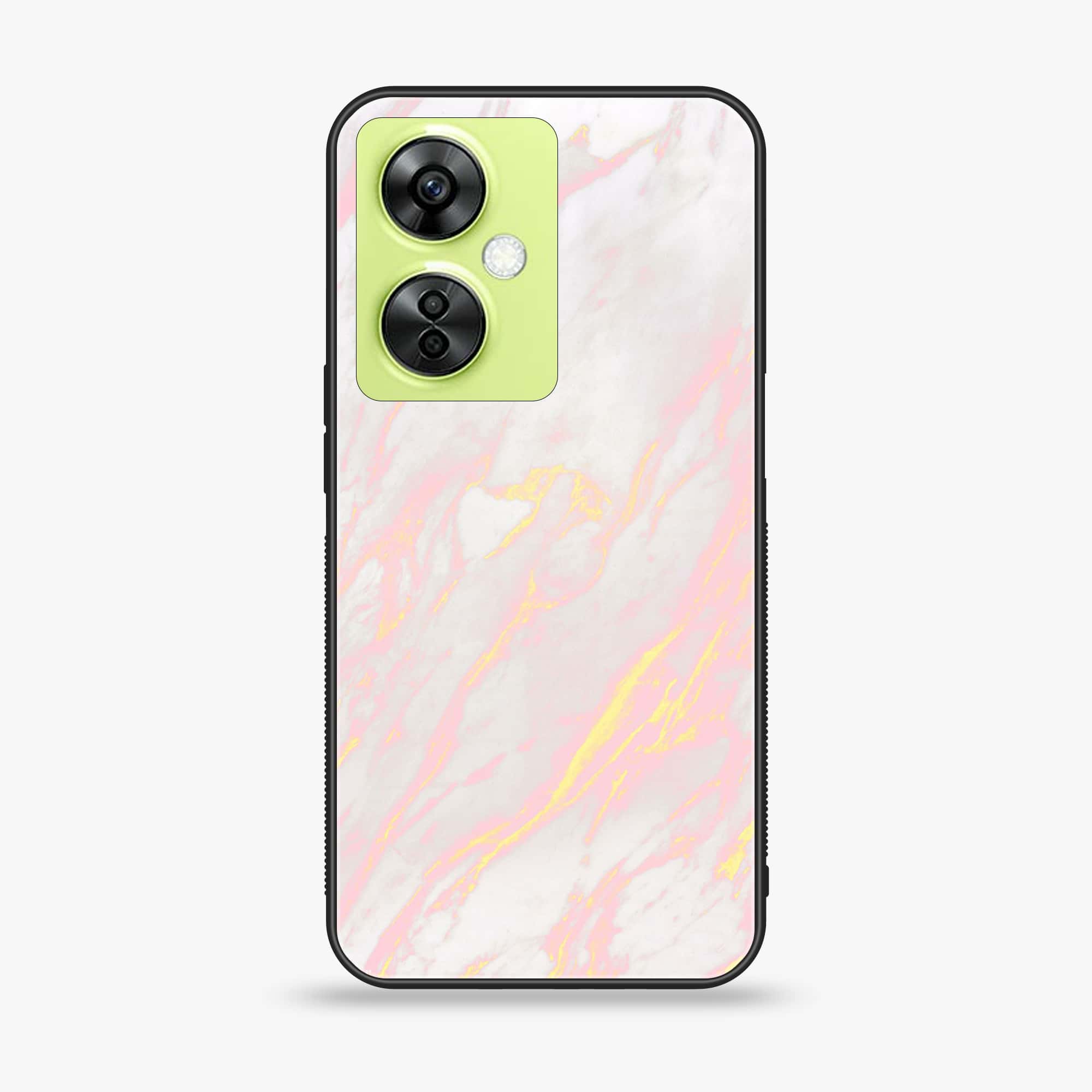 OnePlus Nord CE 3 Lite - Pink Marble Series - Premium Printed soft Bumper shock Proof Case