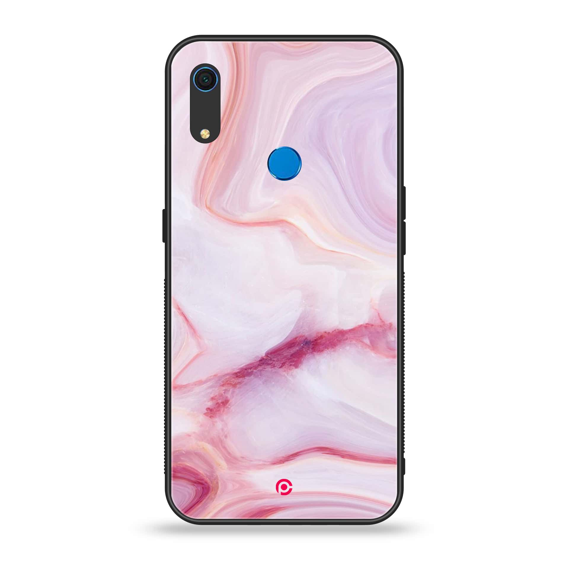 Huawei Y6s - Pink Marble Series - Premium Printed Metal soft Bumper shock Proof Case