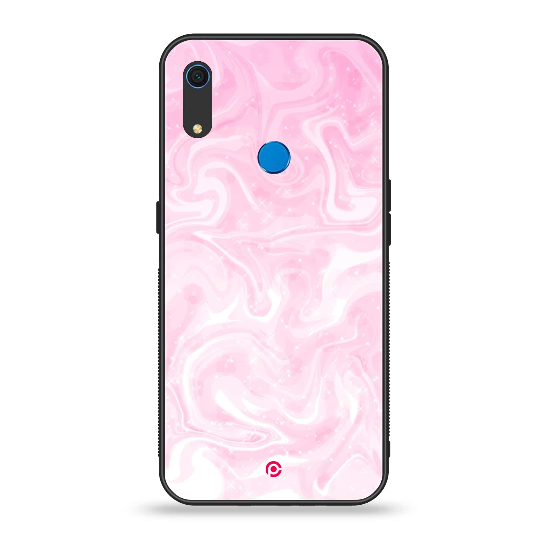 Huawei Y6s - Pink Marble Series - Premium Printed Metal soft Bumper shock Proof Case