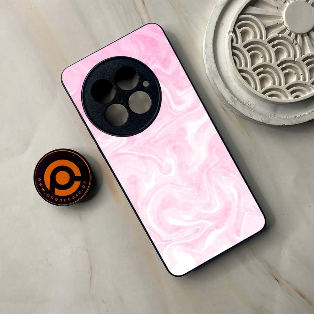 OnePlus 13 - Pink Marble Series - Premium Metal Printed soft Bumper shock Proof Case