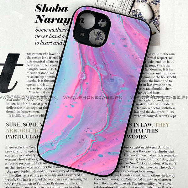 iPhone 14 Plus - Pink Marble 2.0 Series - Premium Metal Printed soft Bumper shock Proof Case