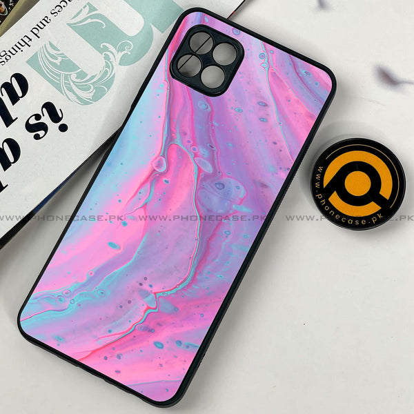 Samsung Galaxy A22 -  Pink Marble 2.0 Series - Premium Printed Metal soft Bumper shock Proof Case