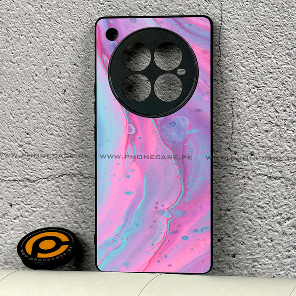 Infinix Zero 40 - Pink Marble 2.0 Series - Premium Printed Glass soft Bumper shock Proof Case