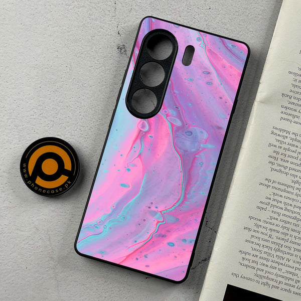 Tecno Camon 40 - Pink Marble 2.0 Series - Premium Metal Printed Soft Bumper Shockproof Case