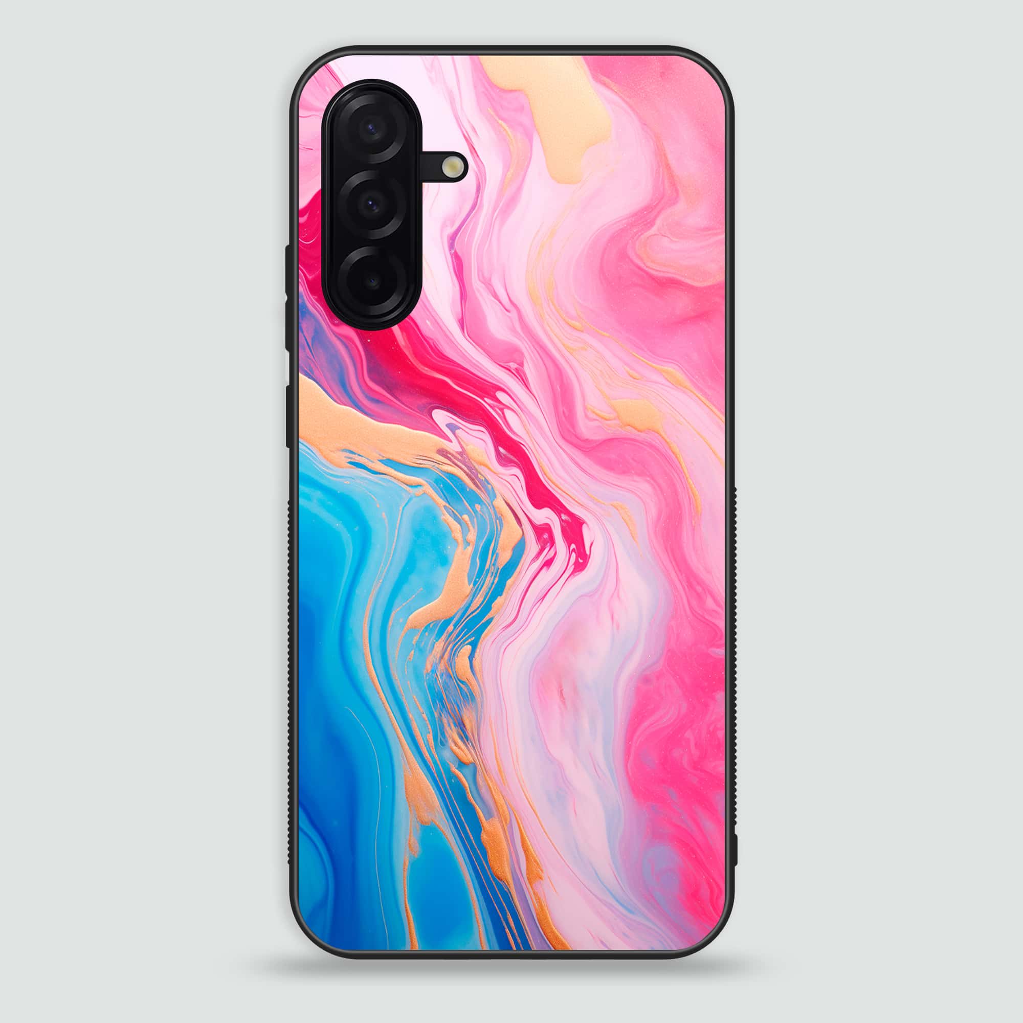 Samsung Galaxy A26 - Pink Marble 2.0 Series - Premium Printed Glass soft Bumper shock Proof Case