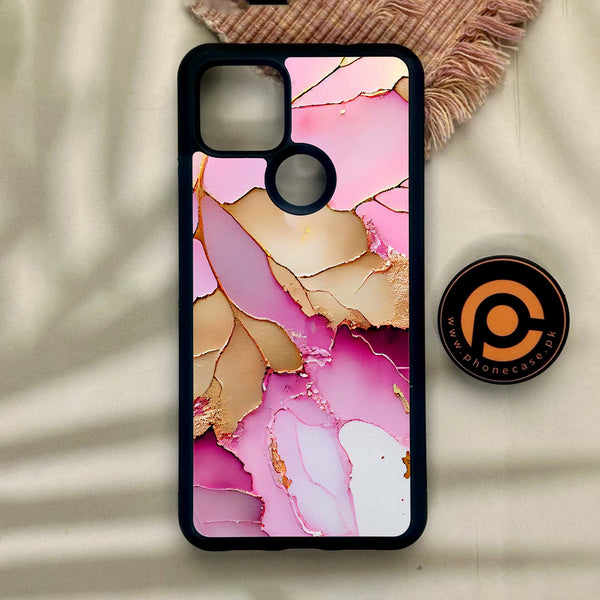 Google Pixel 4a 5G - Pink Marble 2.0 Design 4 - Premium Metal Printed Soft Bumper Shock Proof Case