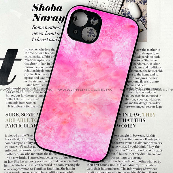 iPhone 14 Plus - Pink Marble 2.0 Design 5 - Premium Metal Printed soft Bumper shock Proof Case CS-35323