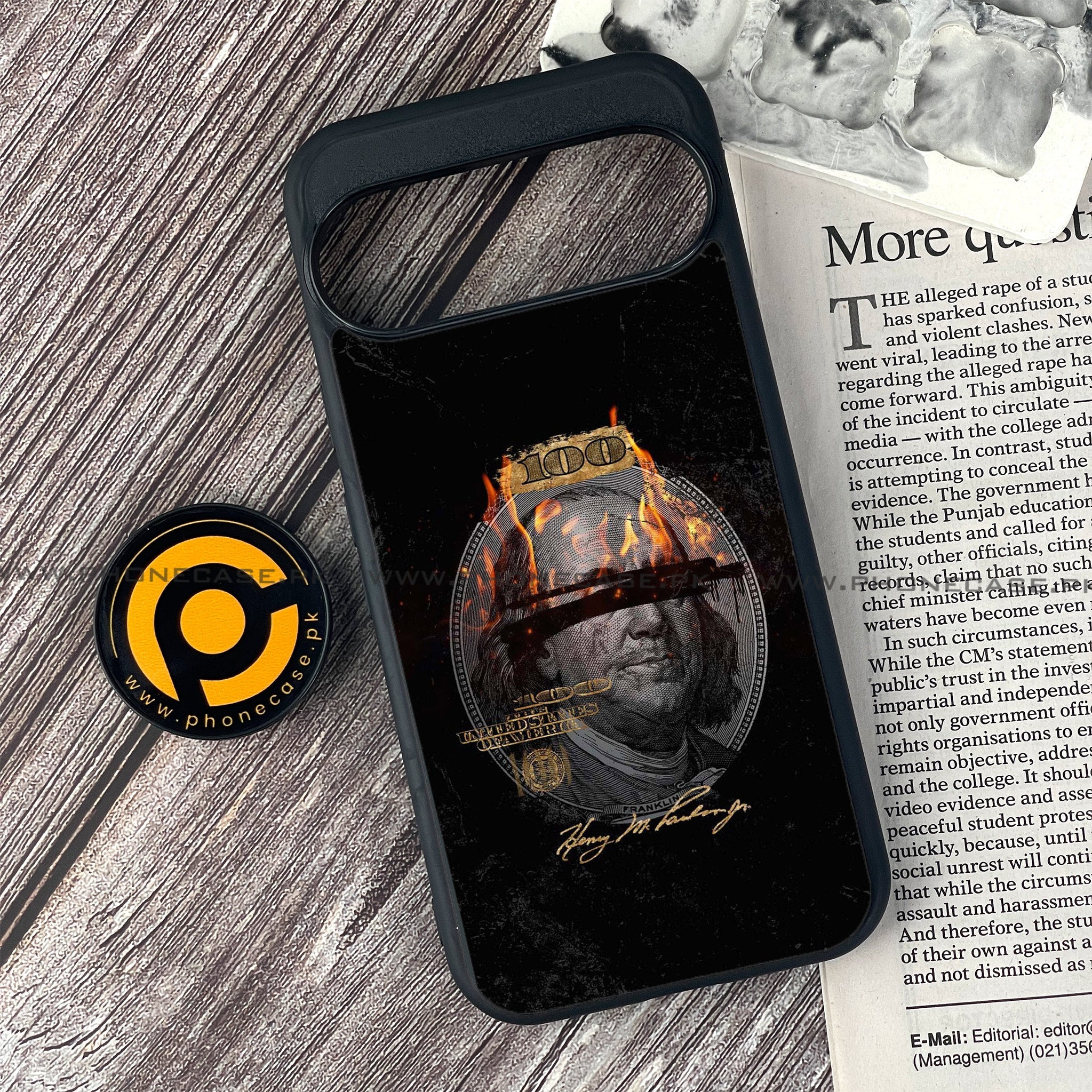 Google Pixel 10 - Dollar Series - Premium Metal Printed soft Bumper Shock Proof Case