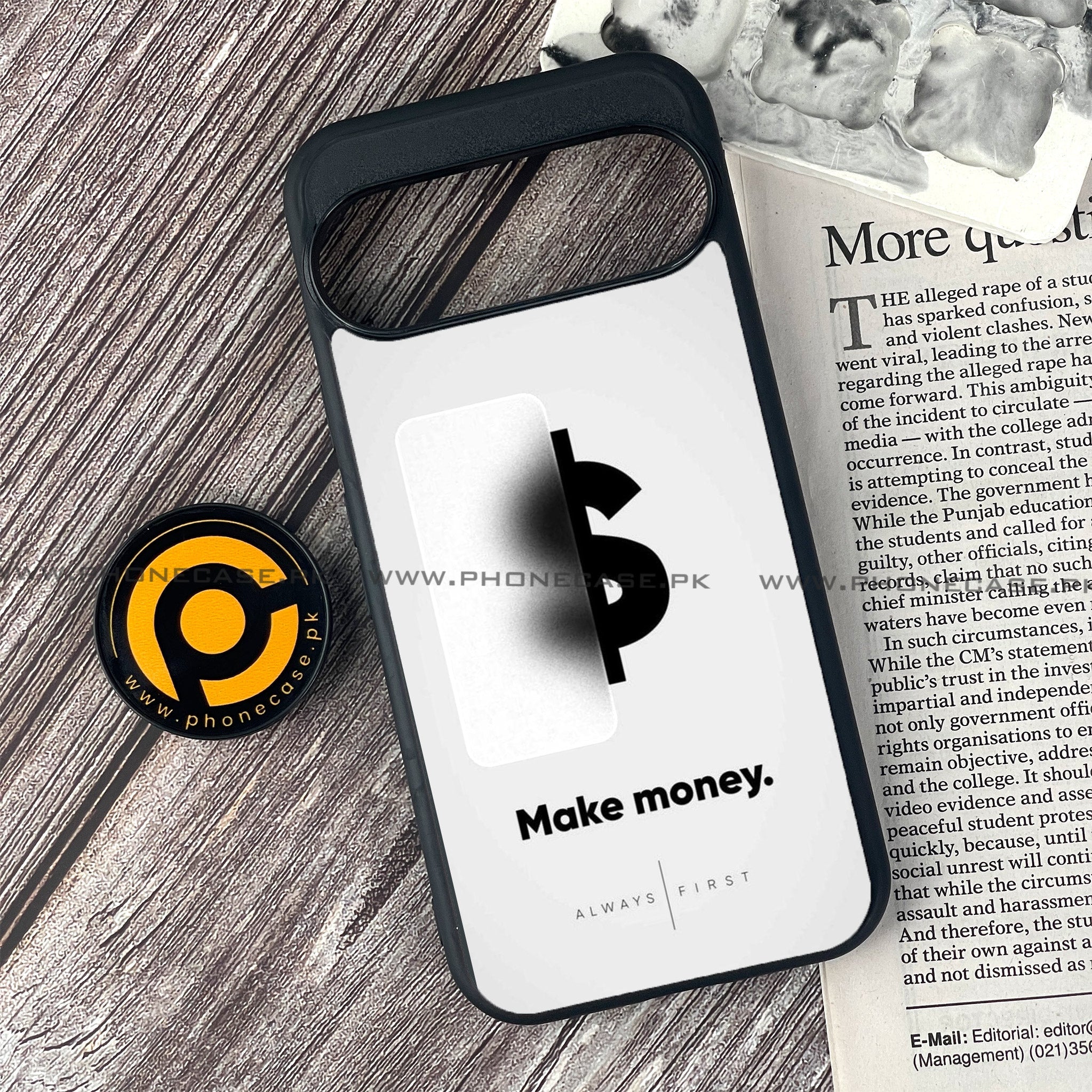 Google Pixel 10 - Dollar Series - Premium Metal Printed soft Bumper Shock Proof Case