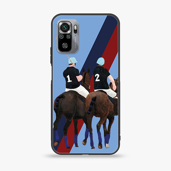 Xiaomi Redmi Note 10S- Polo Series - Premium Printed Glass soft Bumper shock Proof Case