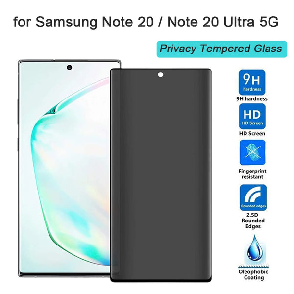 Samsung Galaxy Note 20 Ultra Curved Privacy Anti-Spy Tempered Glass Screen Protector