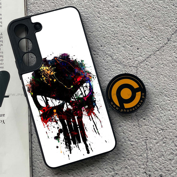 Samsung Galaxy S22 - Punisher Skull Design - Premium Metal Printed soft Bumper shock Proof Case